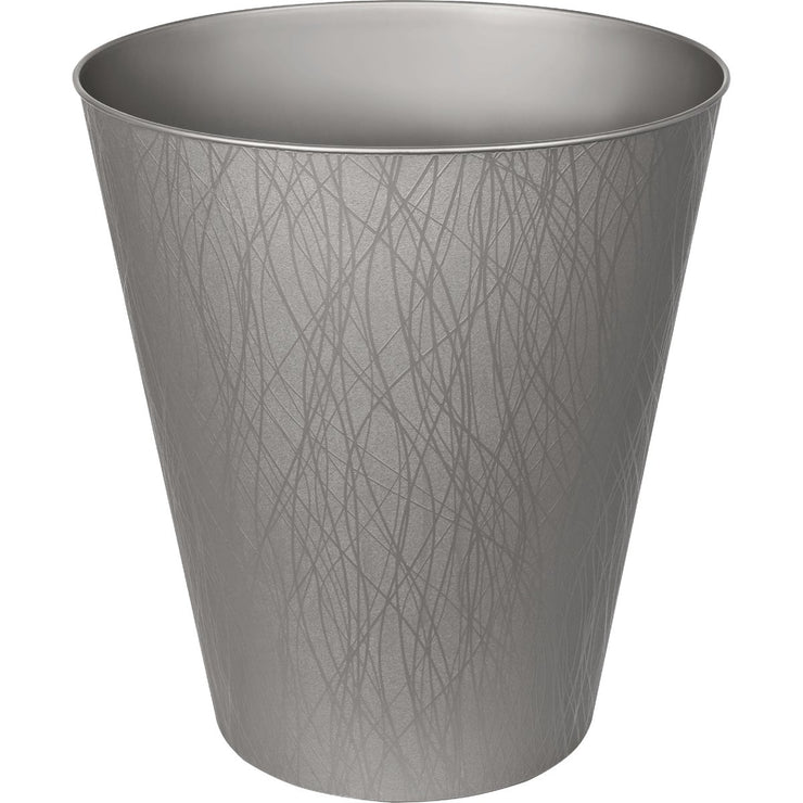 Image of Hefty 2.3 Gal. Gun Metal Wastebasket