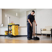 Image of Rubbermaid Commercial Lobby Pro Black Upright Dustpan