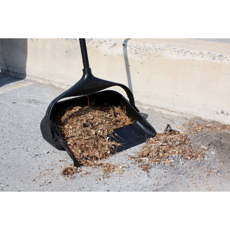 Image of Rubbermaid Commercial Lobby Pro Black Upright Dustpan