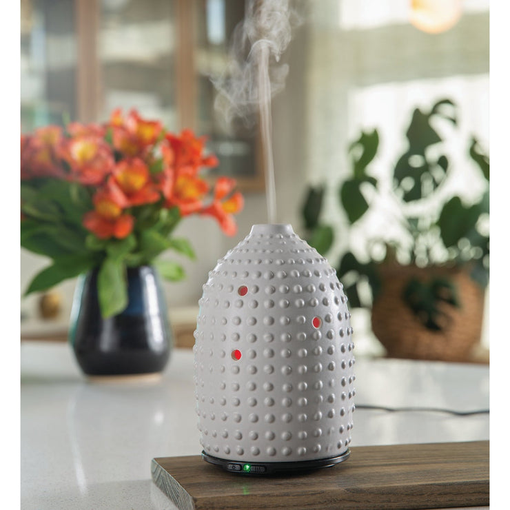 Image of Candle Warmers Airome Ultra Sonic Essential Oil Diffuser - Gray Hobnail