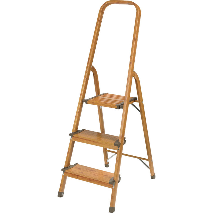 Image of Polder Wood Grain Color 3-Step Ultralight Aluminum Step Stool