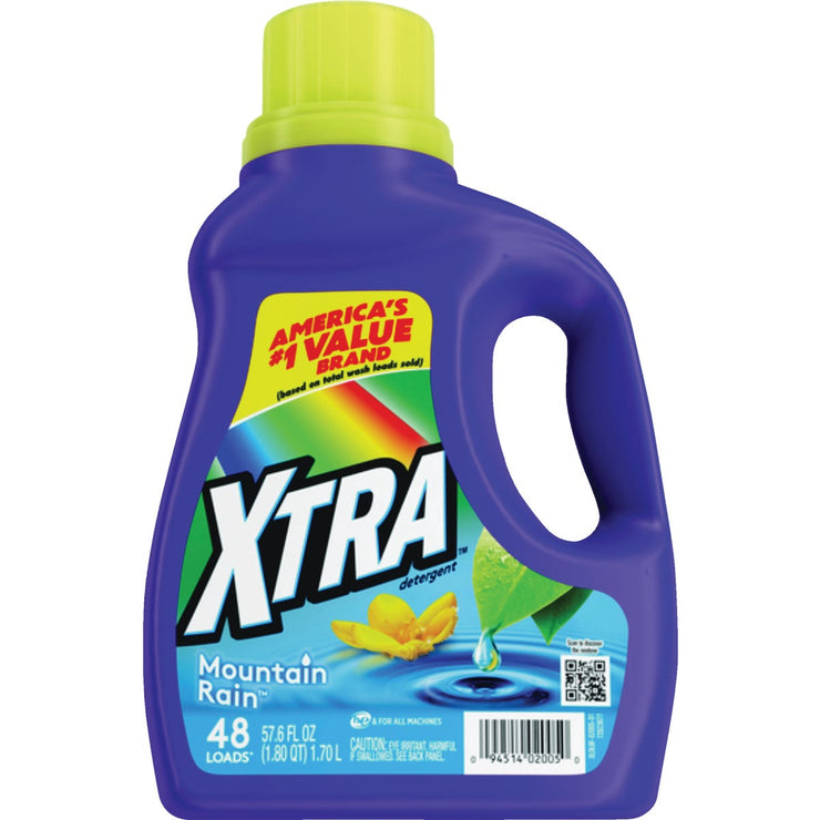 Image of Xtra 57.6 Oz. Mountain Rain Liquid Laundry Detergent