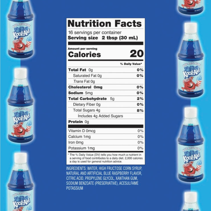 Image of Kool Aid 16 Oz. Blue Raspberry Snow Cone Syrup