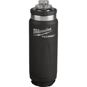 Image of Milwaukee PackOut 24 Oz. Black Insulated Bottle with Chug Lid