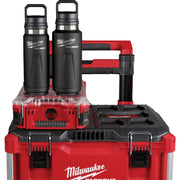 Image of Milwaukee PackOut 24 Oz. Black Insulated Bottle with Chug Lid