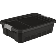Image of Sterilite 10 Gal./38L Black Stacker Tote