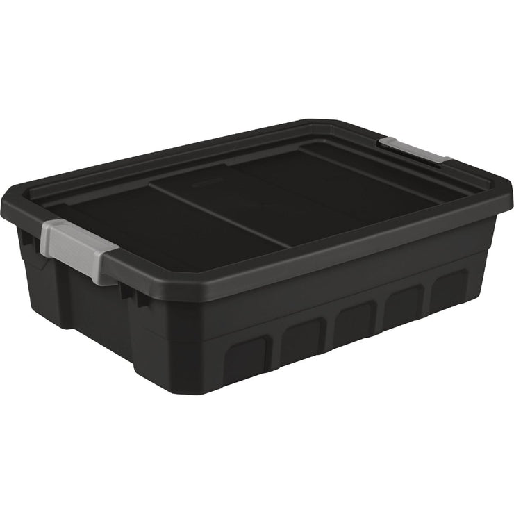 Image of Sterilite 10 Gal./38L Black Stacker Tote