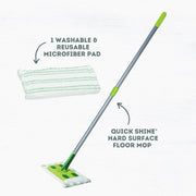 Image of Quick Shine Hard Surface Floor Mop with Microfiber Pad Kit