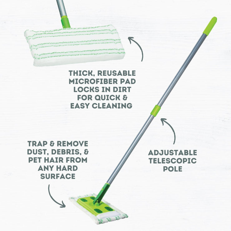 Image of Quick Shine Hard Surface Floor Mop with Microfiber Pad Kit