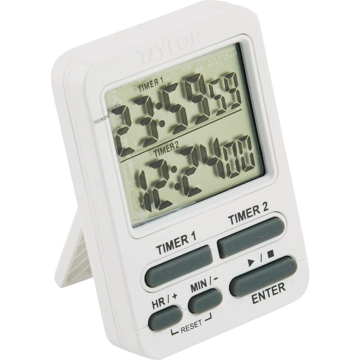 Image of Taylor Dual Event Digital Timer With Clock