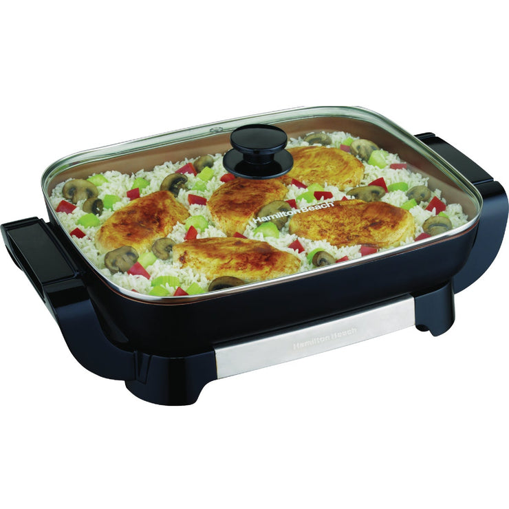 Image of Hamilton Beach Durathon Ceramic Skillet with Removable Pan