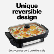 Image of Hamilton Beach Durathon Ceramic Skillet with Removable Pan