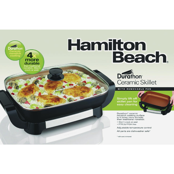 Image of Hamilton Beach Durathon Ceramic Skillet with Removable Pan