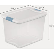 Image of Sterilite 25 Qt./24L White Latching Box