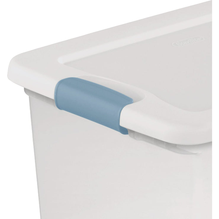 Image of Sterilite 25 Qt./24L White Latching Box
