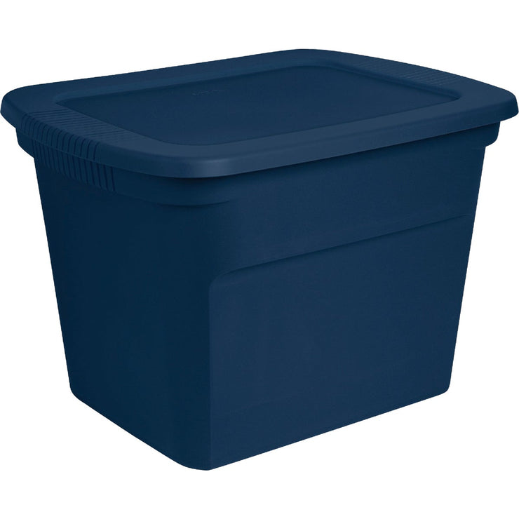 Image of Sterilite 18 Gal./68L Marine Blue Tote
