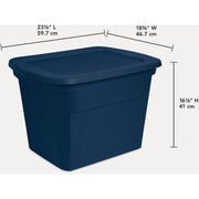Image of Sterilite 18 Gal./68L Marine Blue Tote