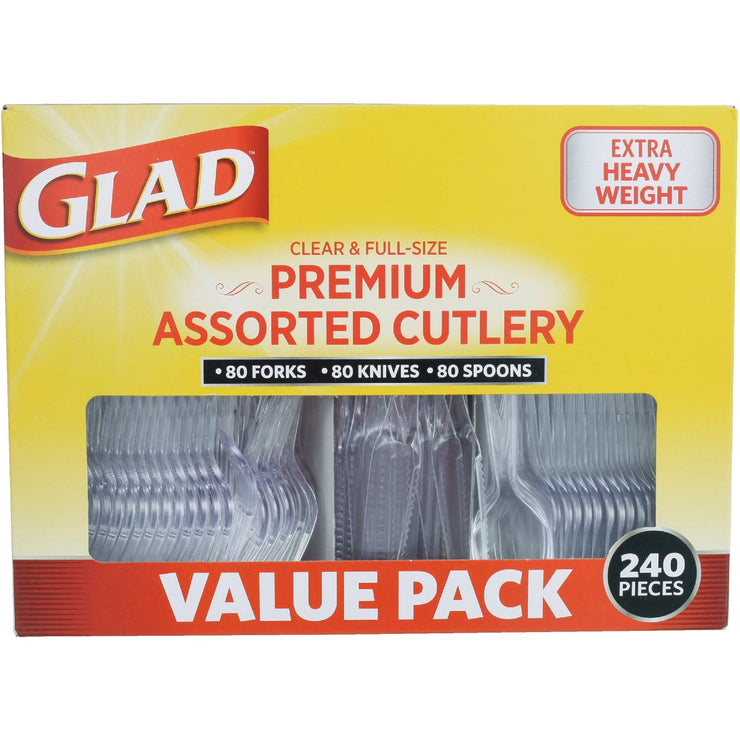 Image of Glad Clear Assorted Cutlery Set (240-Piece)