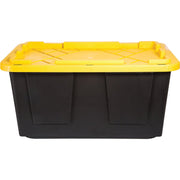 Image of Greenmade 27 Gal. Black/Yellow Pro Box Storage Tote