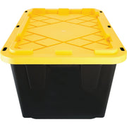 Image of Greenmade 27 Gal. Black/Yellow Pro Box Storage Tote