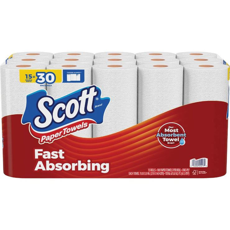 Image of Scott Choose-A-Sheet Paper Towels (15-Double Rolls)