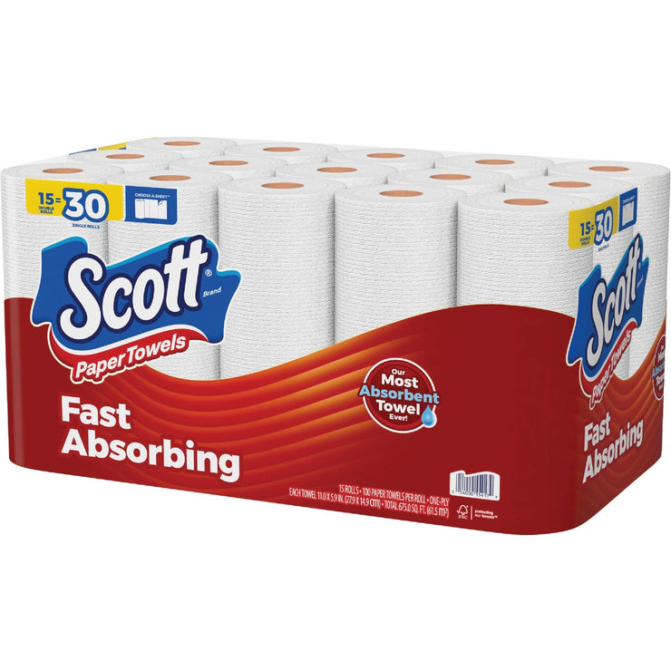 Image of Scott Choose-A-Sheet Paper Towels (15-Double Rolls)