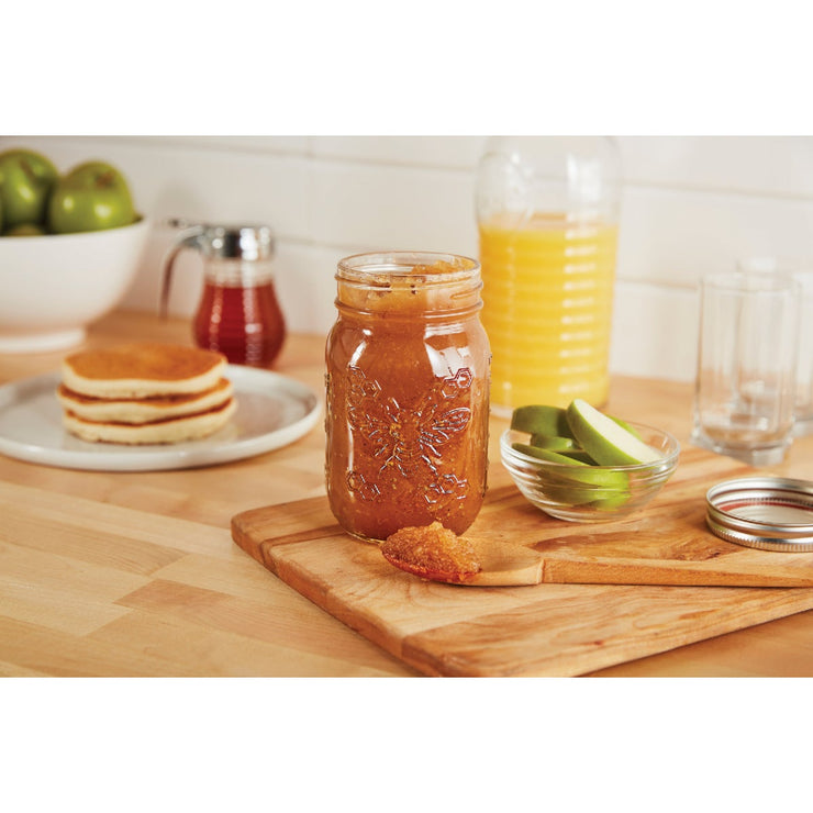 Image of Ball 16 Oz. Regular Mouth Honeybee Jar (4-Pack)