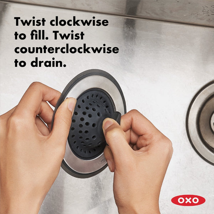 Image of OXO Good Grips 2-In-1 Sink Strainer & Stopper