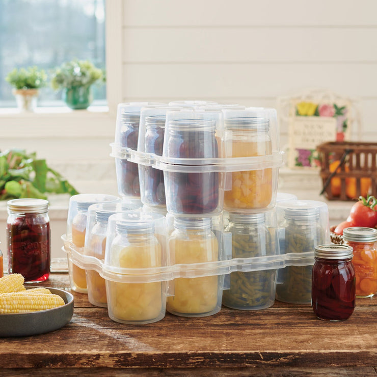 Image of Roots & Harvest SafeCrate Quart Jar Storage Container (6 Jar Capacity)