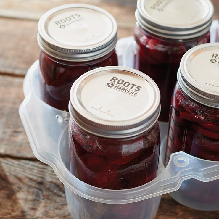 Image of Roots & Harvest SafeCrate Quart Jar Storage Container (6 Jar Capacity)