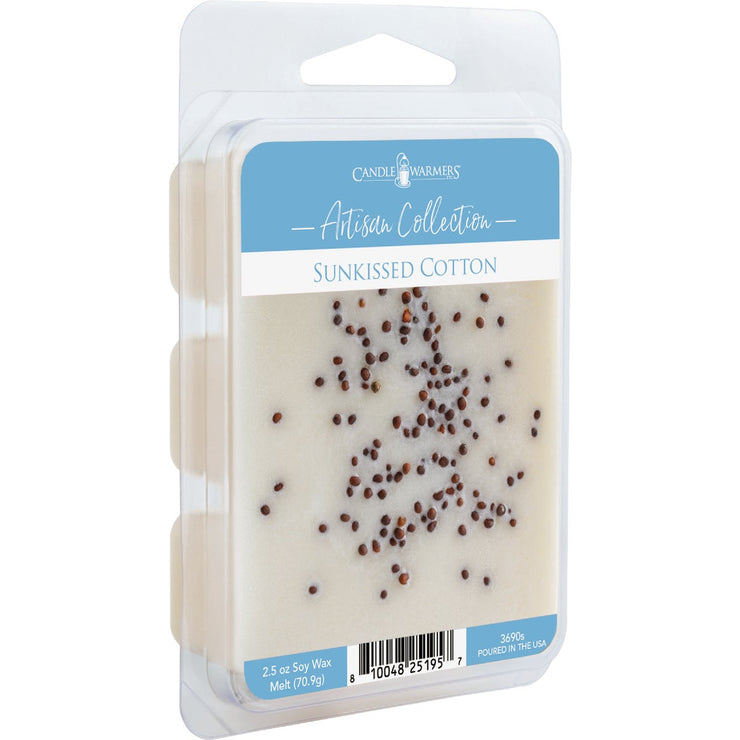 Image of Candle Warmers 2.5 Oz. Artisan Wax Melts Sunkissed Cotton (Sprinkle)