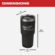 Image of Milwaukee PackOut 30 Oz. Black Insulated Tumbler