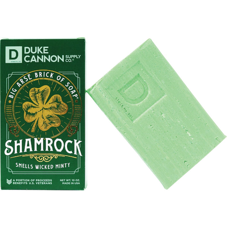 Image of Duke Cannon 10 Oz. Shamrock Big Arse Brick of Soap (Limited Edition)