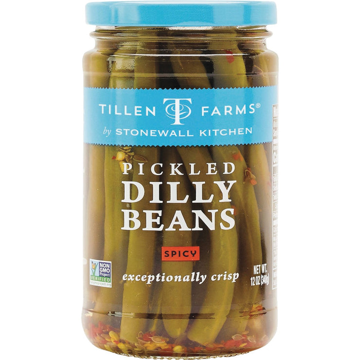 Image of Tillen Farms 12 Oz. Pickled Dilly Beans - Spicy
