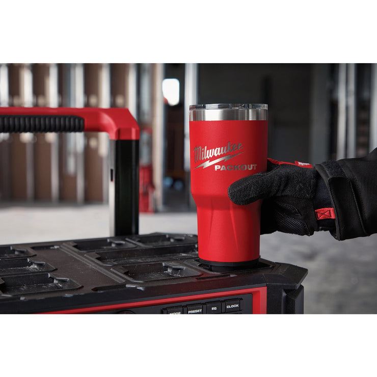 Image of Milwaukee PackOut 30 Oz. Red Insulated Tumbler
