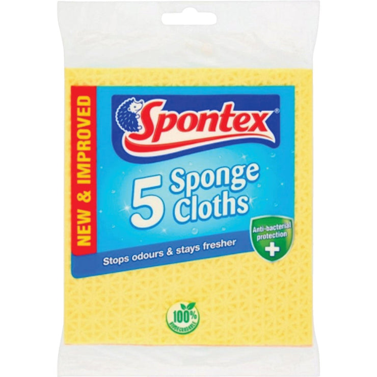 Image of Spontex Sponge Cloth (5-Count)