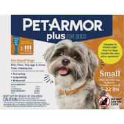 Image of PetArmor Plus For Dogs 5 to 22 Lb. Flea & Tick Topical Treatment (3-Pack)