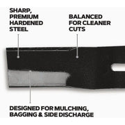 Image of Oregon 20 In. 3-In-1 Universal Fit Lawnmower Blade