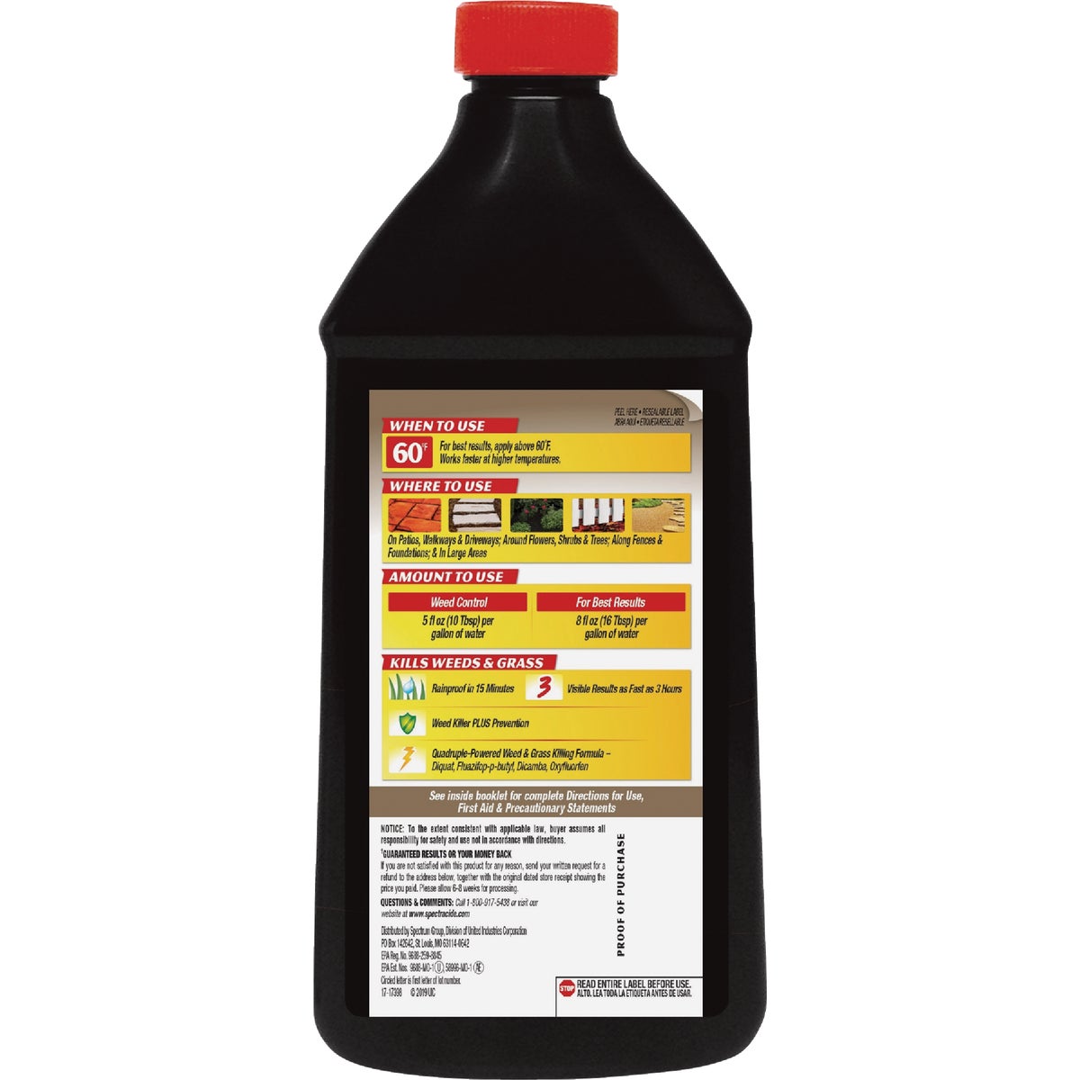 Spectracide 40 Oz. Concentrate Weed & Grass Killer with Extended Contr