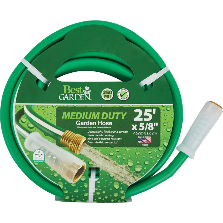 Image of Best Garden 5/8 In. Dia. x 25 Ft. L. Medium-Duty Vinyl Garden Hose W/Guard-N-Grip