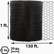 Image of Acorn 1 In. x 12 In. H. x 150 Ft. L. Hexagonal  Vinyl-Coated Wire Poultry Netting