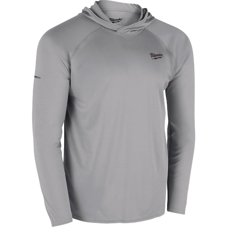 Image of Milwaukee Workskin Medium Gray Hooded Men&