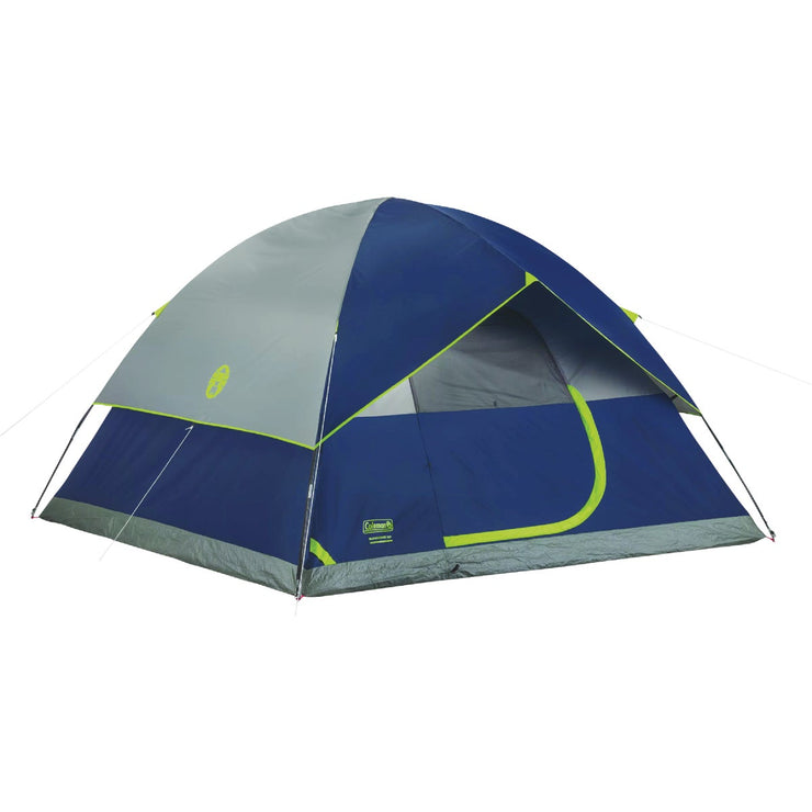Image of Coleman Sundome 6-Person Dome Tent, Navy & Gray
