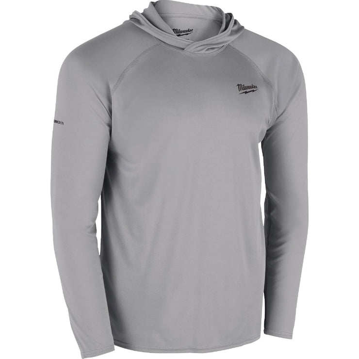 Image of Milwaukee Workskin Small Gray Hooded Men&
