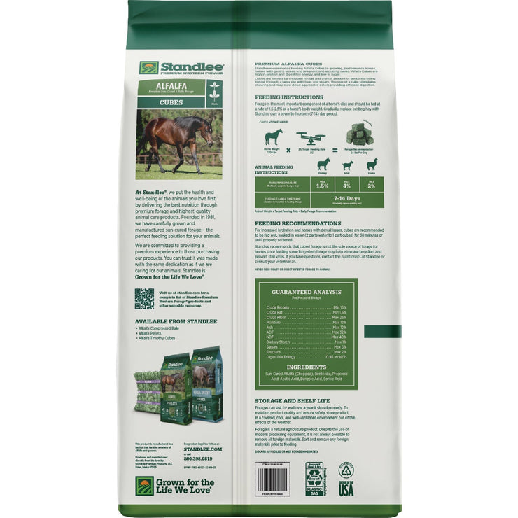 Image of Standlee Premium Western Forage 40 Lb. Premium Alfalfa Cubes