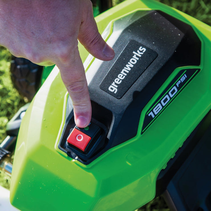 Image of Greenworks 1800 PSI 1.1 GPM Cold Water Corded Electric Pressure Washer