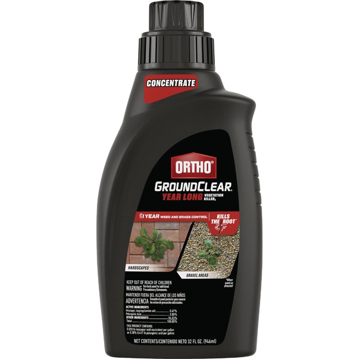 Ortho GroundClear 1 Qt Concentrate Year Long Vegetation Killer Ortho groundclear 1 qt concentrate year long vegetation killer