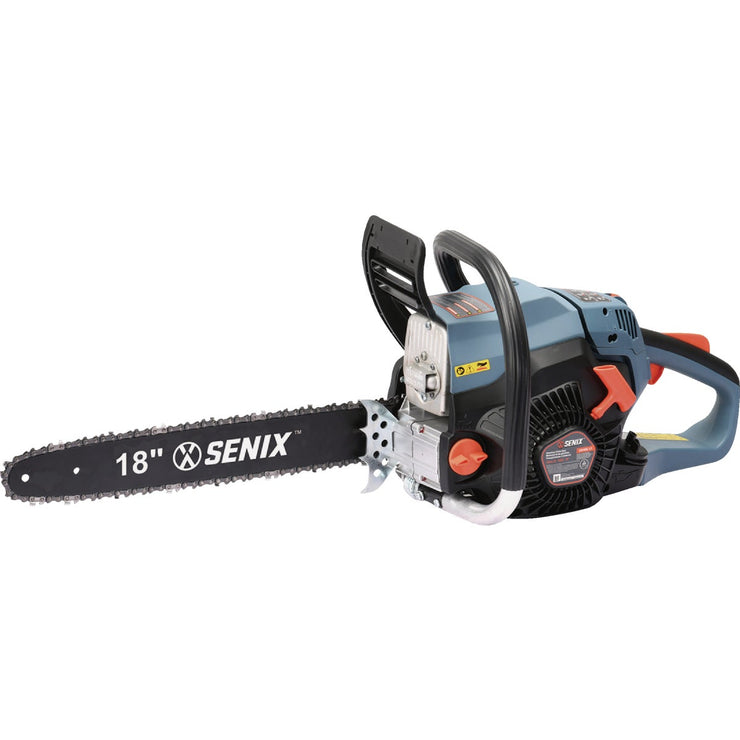Image of Senix 4QL 18 In. 49cc Gas Powered Chainsaw