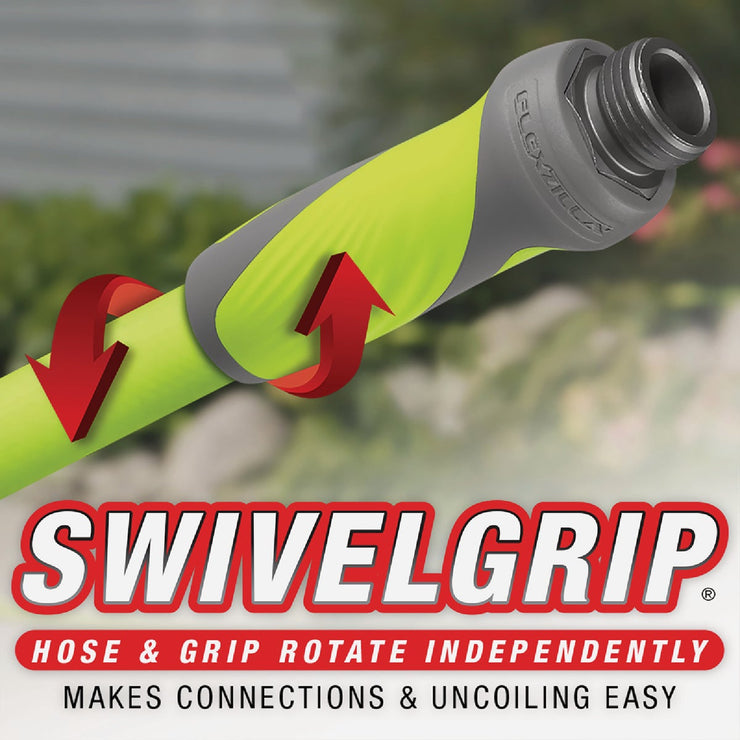 Image of Flexzilla SwivelGrip 5/8 In. Dia. x 5 Ft. L. Drinking Water Safe Lead-In Hose with Male & Female Couplings