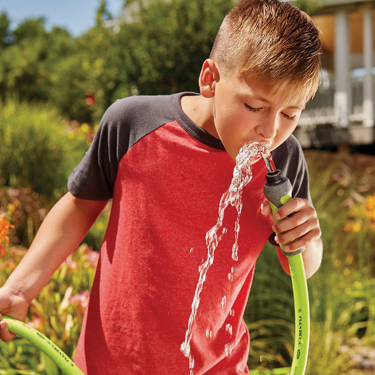 Image of Flexzilla SwivelGrip 5/8 In. Dia. x 5 Ft. L. Drinking Water Safe Lead-In Hose with Male & Female Couplings